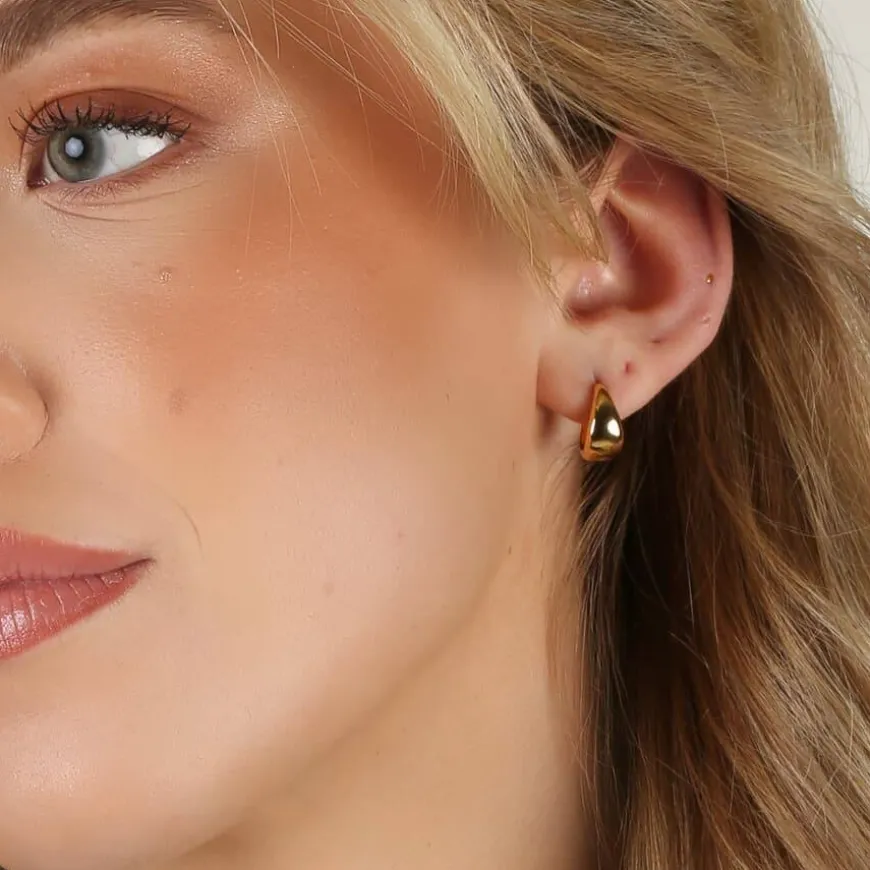 Honey Drop Earring Gold 12mm