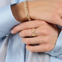 Honey Ring Plain Gold Medium