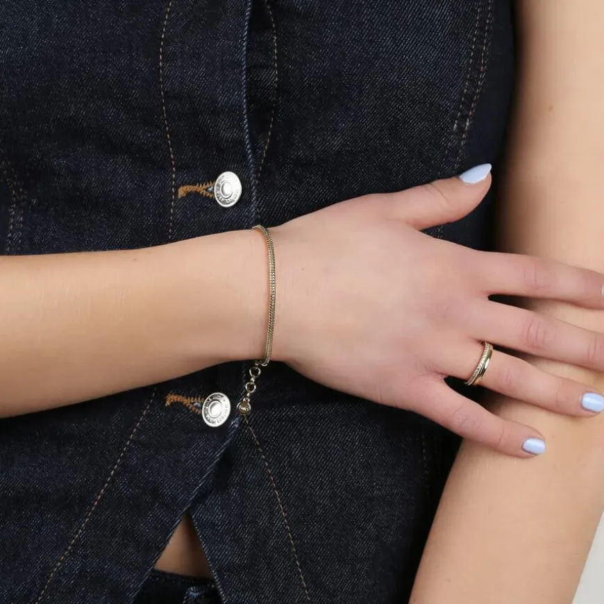 Honey Skinny Bracelet Gold Onesize