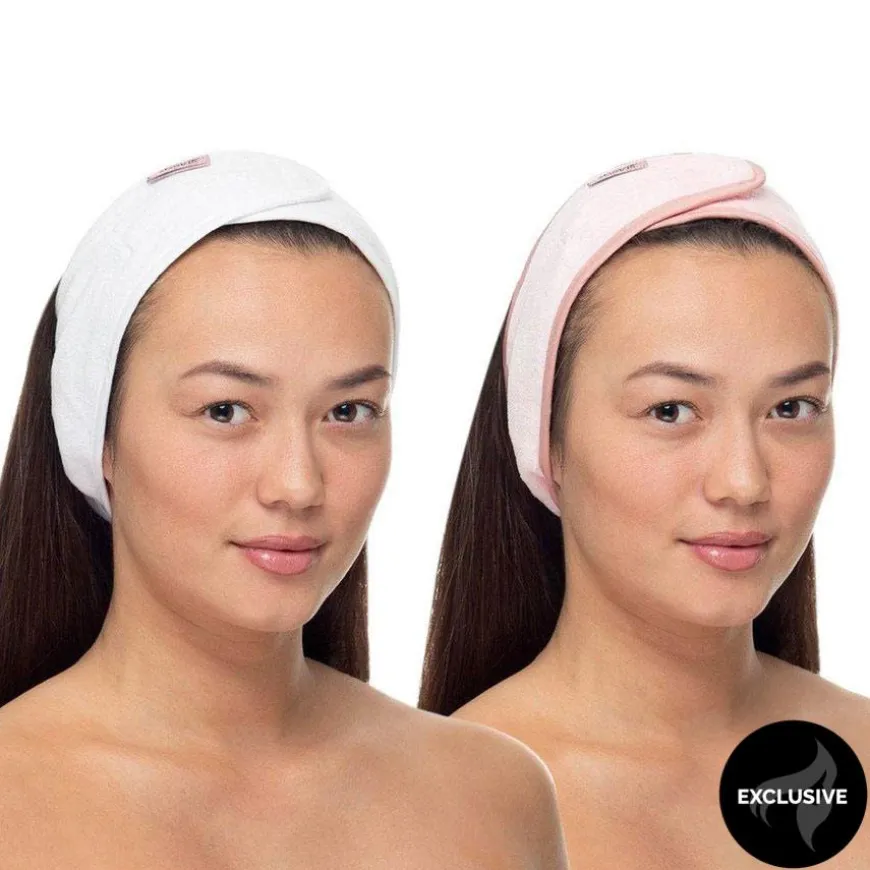 Hårbånd Hvit/Rosa 2stk