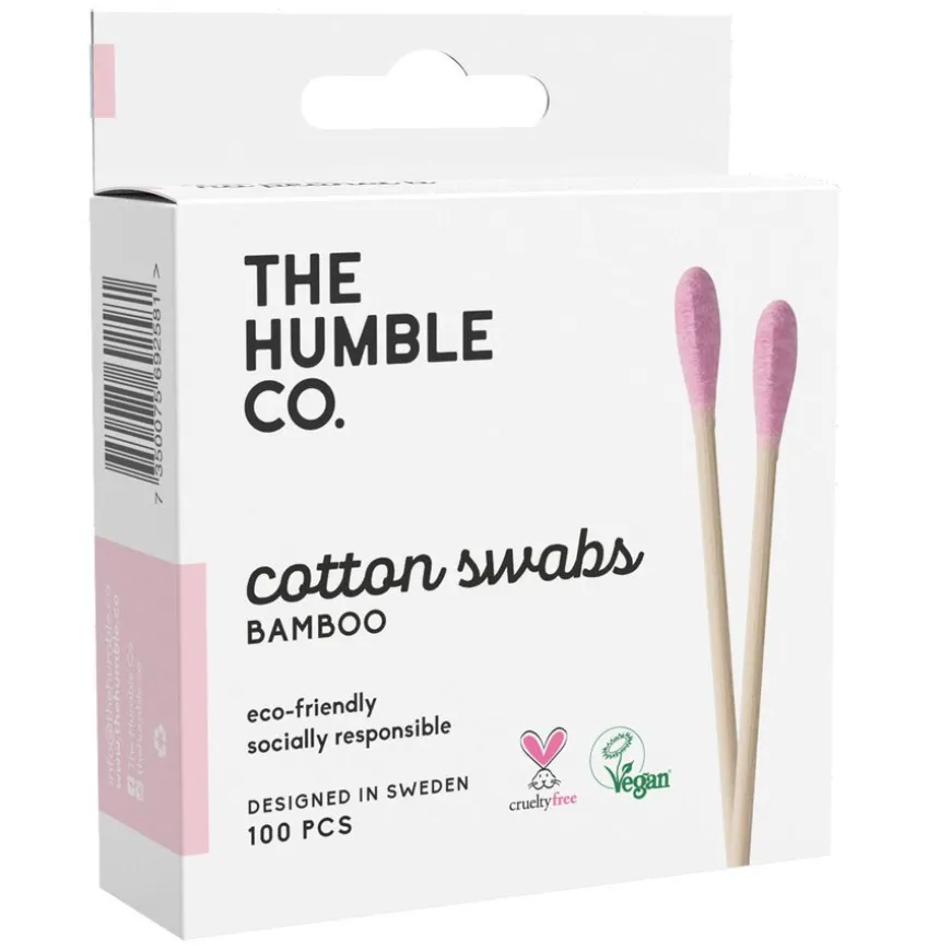 Humble Natural Cotton Swabs Purple 100pcs