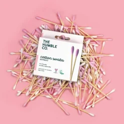 Humble Natural Cotton Swabs Purple 100pcs