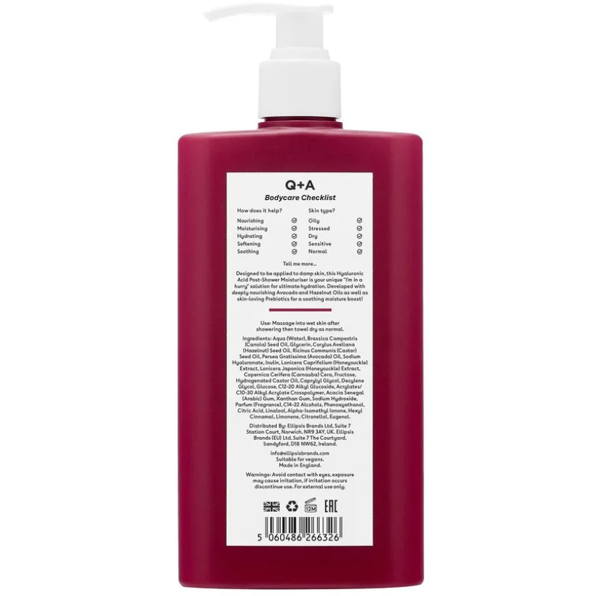 Hyaluronic Acid Post-Shower Moisturiser 250ml