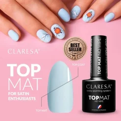 Hybrid Soak Off Topcoat Matt No Wipe 5ml