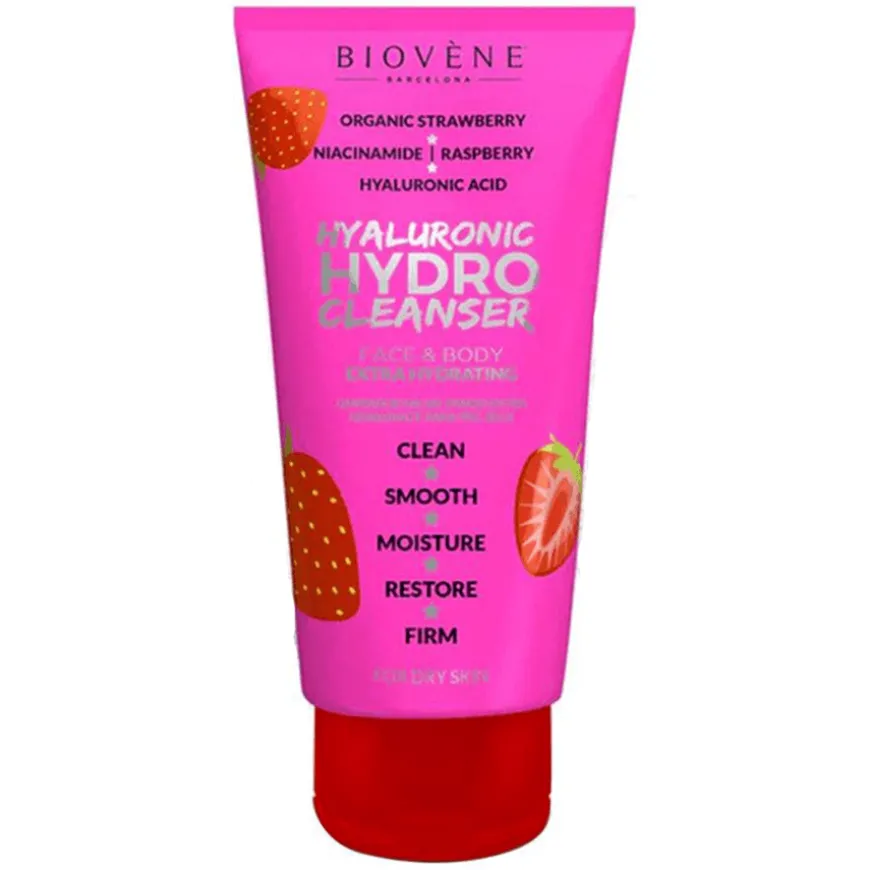 Hydro Cleanser HA + Organic Strawberry Hydrating Cleanser For Face & Body 200ml