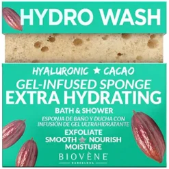 Hydro Wash Extra Hydrating Hyaluronic Acid & Cacao Gel-Infused Sponge