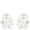 Icon Earring Silver/White Onesize