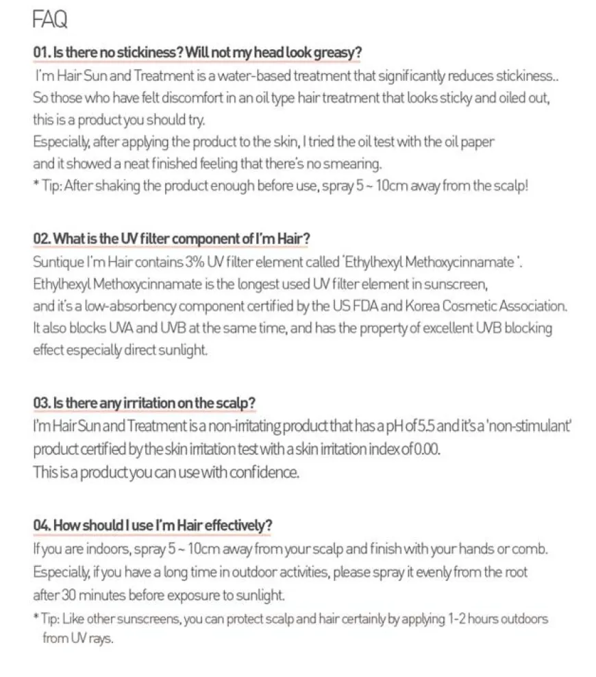 I'm Hair Sun & Treatment 100ml