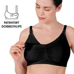 3-In-1 Nursing And Pumping Bra Black S