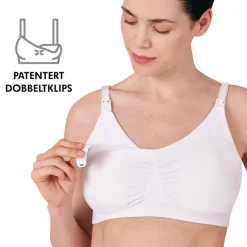 3-In-1 Nursing And Pumping Bra White L