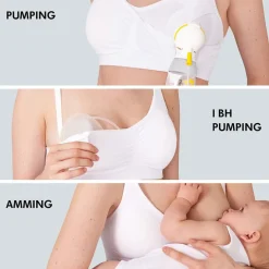 3-In-1 Nursing And Pumping Bra White XL
