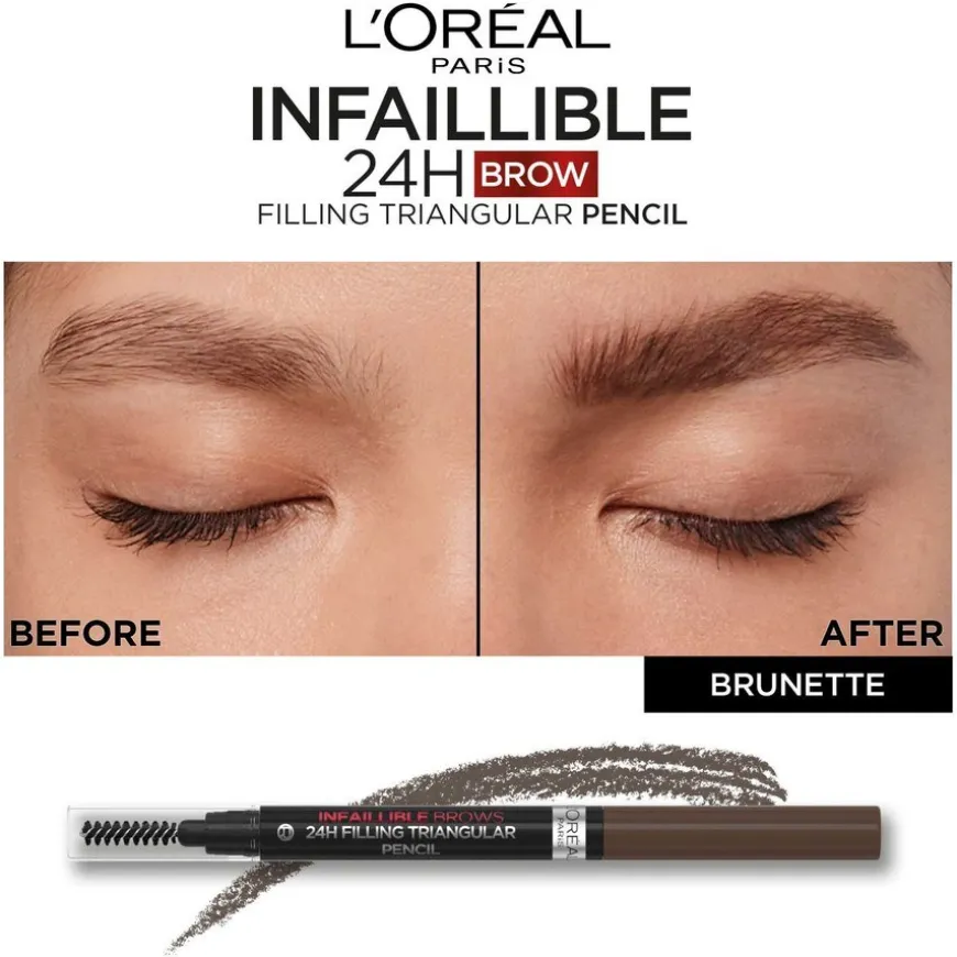 Infaillible Brows 24H Filling Triangular Pencil 3.0 Brunette 1ml