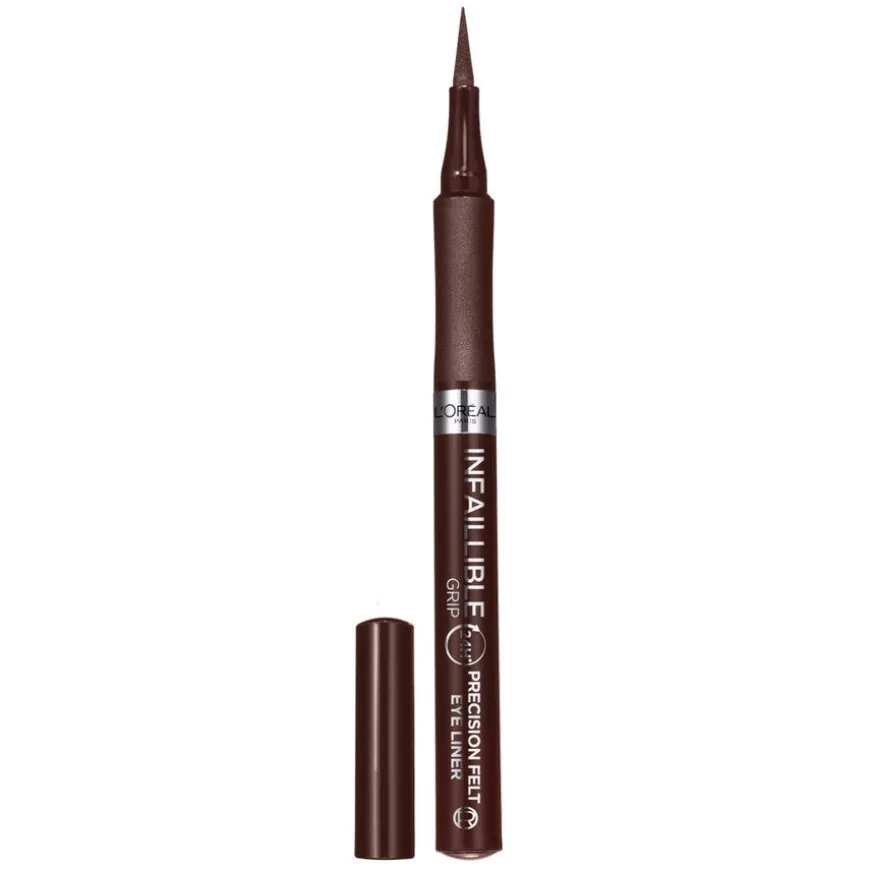 Infaillible Grip 24H Precision Felt Eyeliner 02 Brown 1pcs