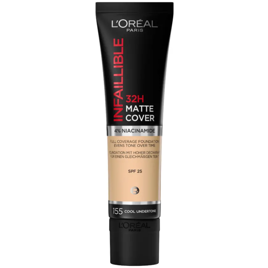 Infaillible 32H Matte Cover Foundation 155 Cool Undertone 30ml