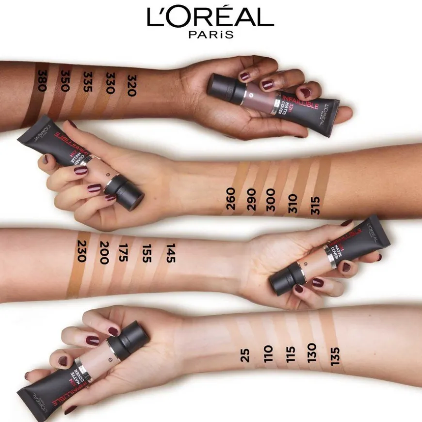 Infaillible 32H Matte Cover Foundation 155 Cool Undertone 30ml