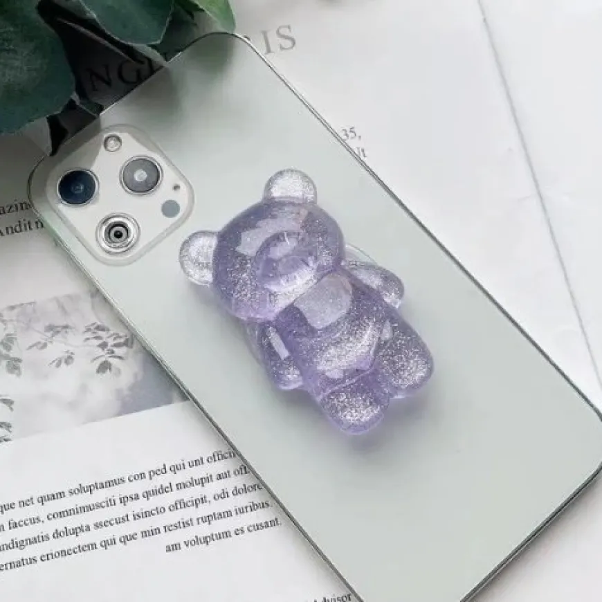 Jelly Bear Popsocket Purple 1pcs