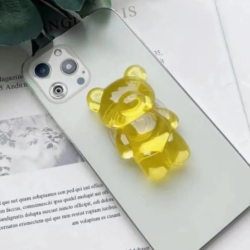 Jelly Bear Popsocket Yellow 1pcs