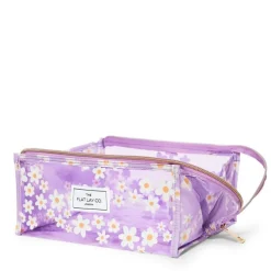 Jelly Flat Lay Makeup Box Bag Lilac Daisy