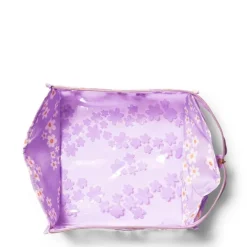 Jelly Flat Lay Makeup Box Bag Lilac Daisy