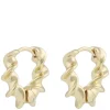 Jen Ring Earrings Plain Gold Onesize