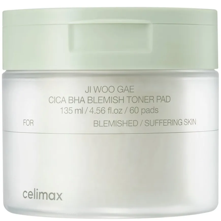 Ji Woo Gae Cica BHA Blemish Toner Pad 60pcs