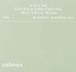 Ji Woo Gae Cica BHA Blemish Toner Pad 60pcs