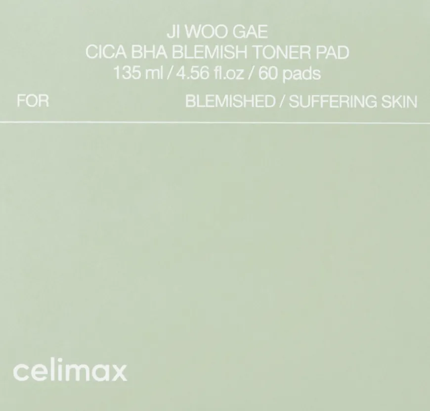 Ji Woo Gae Cica BHA Blemish Toner Pad 60pcs