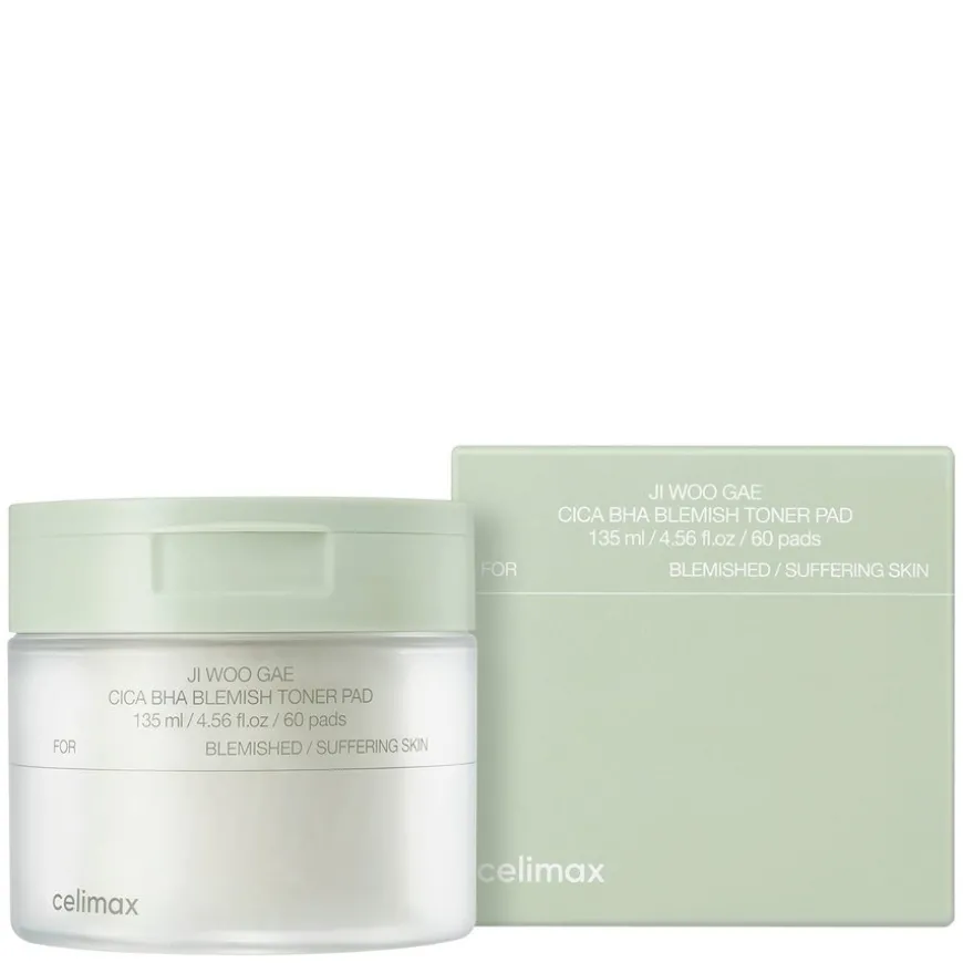 Ji Woo Gae Cica BHA Blemish Toner Pad 60pcs
