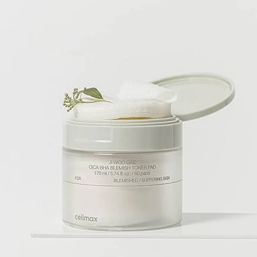 Ji Woo Gae Cica BHA Blemish Toner Pad 60pcs