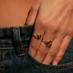 Josephine X Sistie Ring Gold Plated Onesize