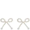 Juliette Cute Pearl Bow Stud Earrings