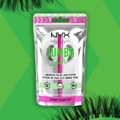 Jumbo Lash! Longwear False Lash System Fringe Glam Kit 1pcs