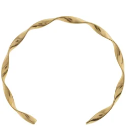 Juniper Wavy Twisted Bangle Bracelet Stainless Steel