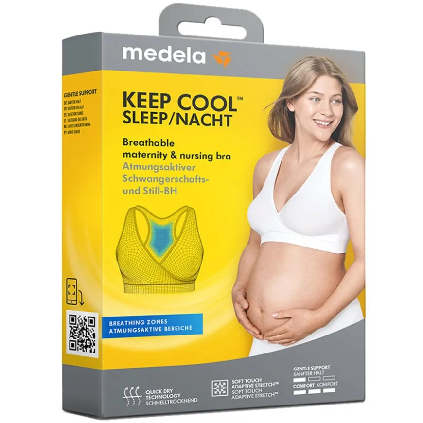 Keep Cool Night Bra White S