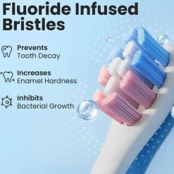 Kids P3K1 Brush Head White 6pcs