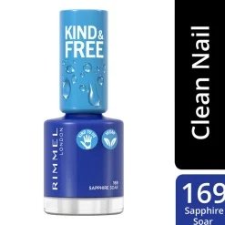 Kind & Free Clean Cosmetics Nail Polish 169 Saphirre Soar 8ml