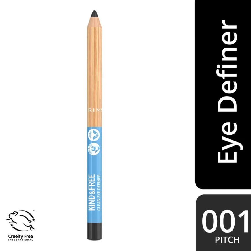 Kind & Free Clean Eyeliner Pencil 001 Pitch 1.1g