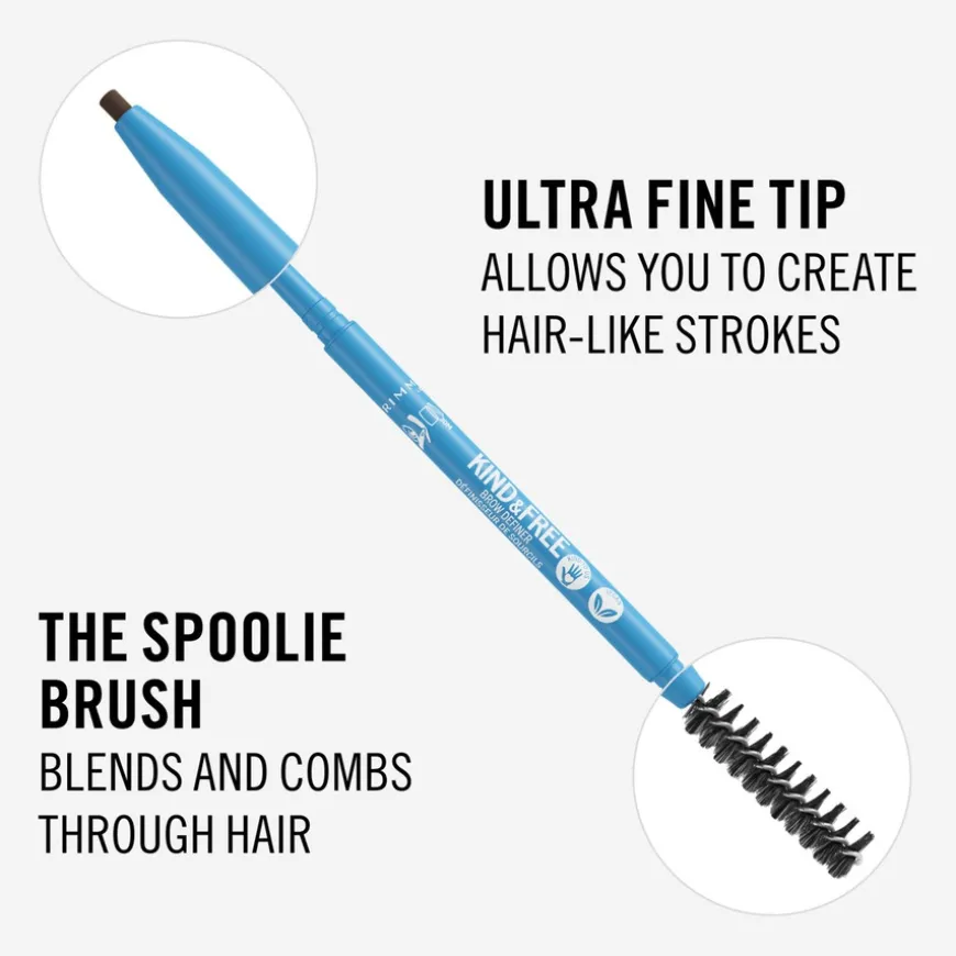 Kind & Free Dual Ended Brow Definer 006 Espresso 0.9g