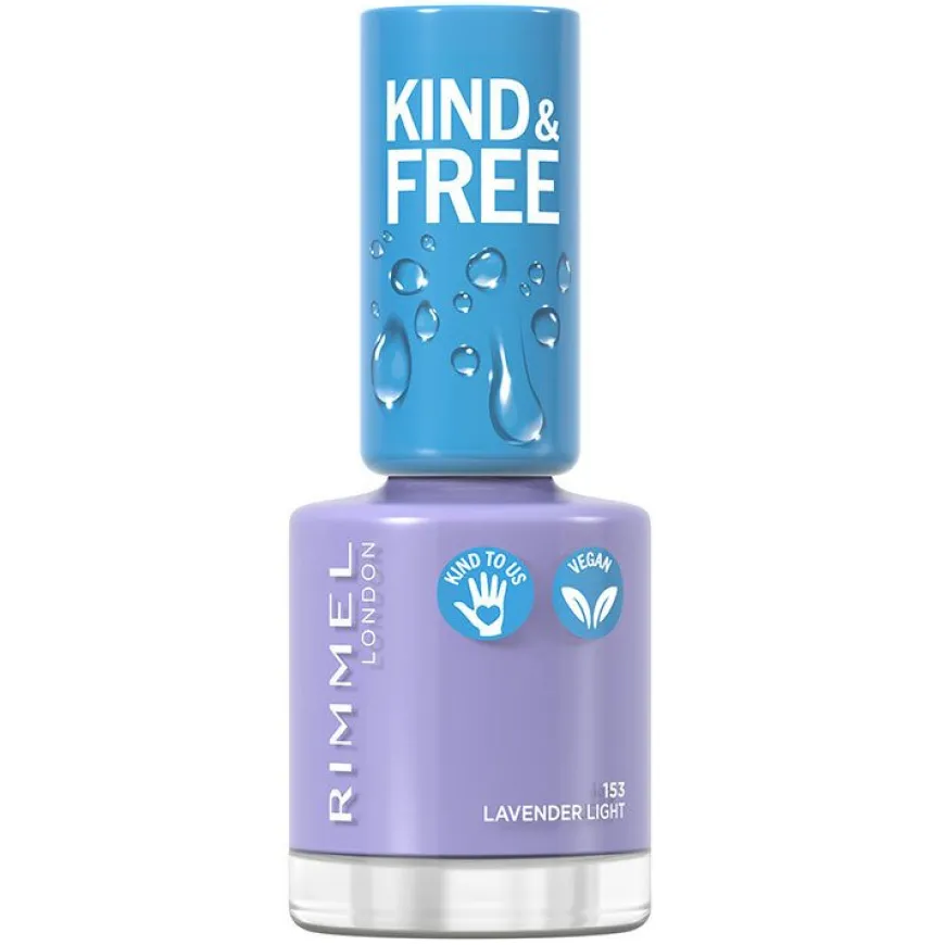 Kind & Free Nail Polish Lacquer 153 Lavender Light 8ml