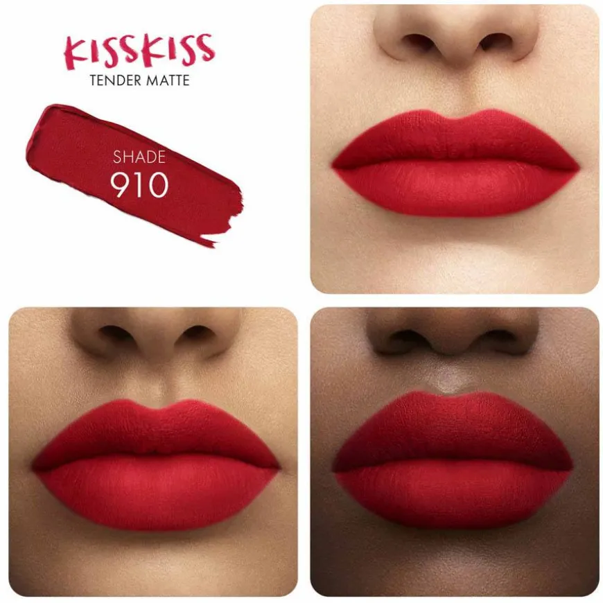 Kiss Kiss Tender Matte Lipstick 910 Wanted Red 2,8g