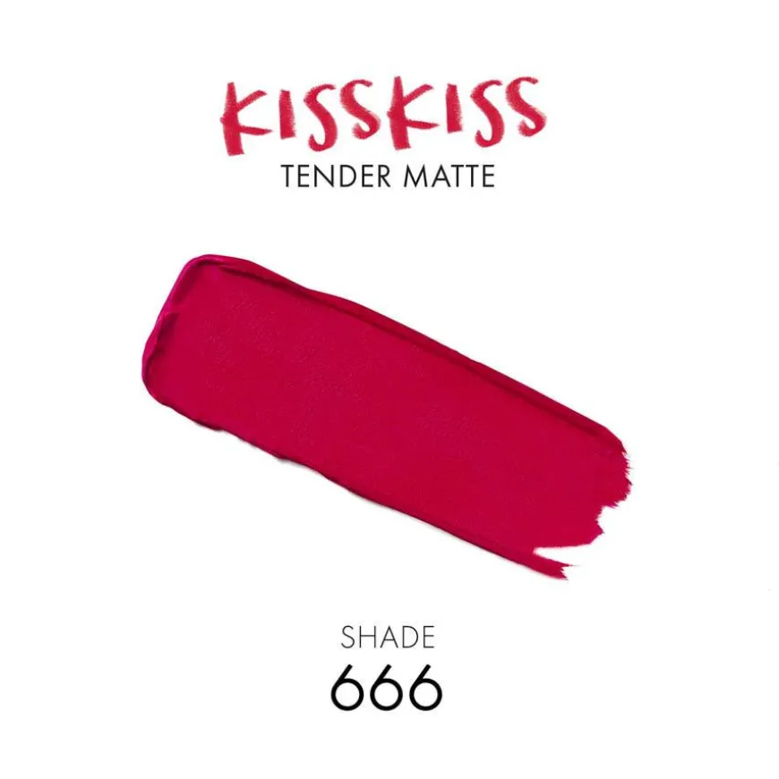 Kiss Kiss Tender Matte Lipstick 666 Lucky Pink 2,8g