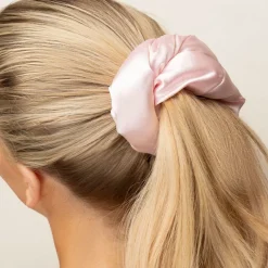 Large Cloud Scrunchies Pink & White