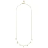 Lauren Charm Necklace Plain Gold 45cm
