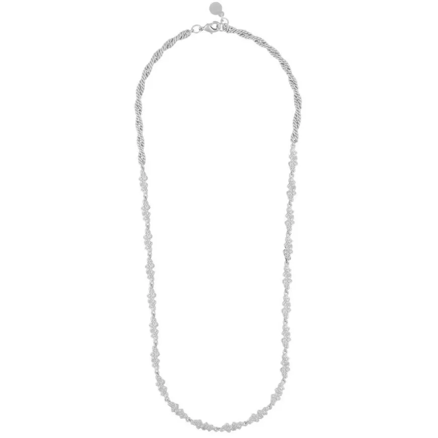 Lauren Small Necklace Plain Silver 42cm