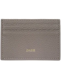 Leather Card Holder Dark Taupe