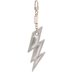 Leather Lightning Charm Nappa Gold