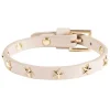 Leather Star Stud Bracelet Mini Sand