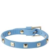 Leather Stud Bracelet Mini Ibiza Blue