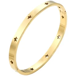 Leia Star Bangle Bracelet Gold
