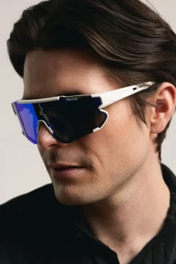 Lex White Blue Mirror